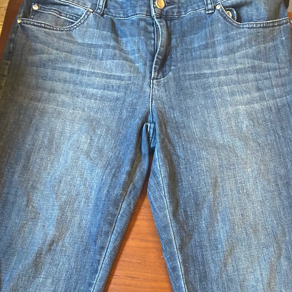 Chico's Dark Blue Straight Leg Jeans - Picture 11 of 11
